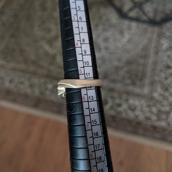 14k Solid Gold Vintage Sapphire Diamond Ring - Picture 11 of 12